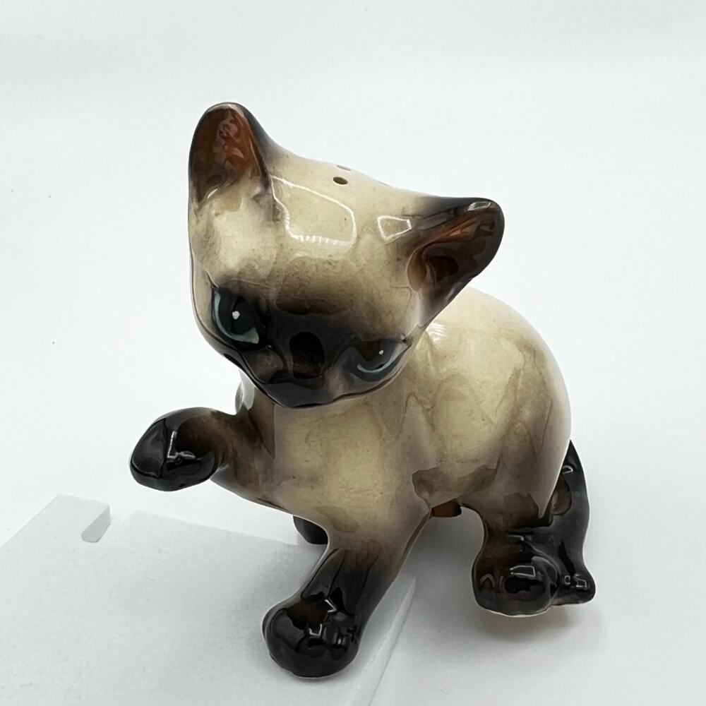 Vintage Ucagco Ceramics Japan Playful Siamese Kitten Salt Shaker Replacement - Picture 9 of 9
